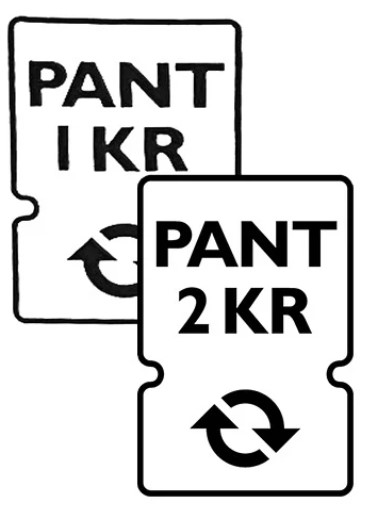 En bild på panta symbolerna